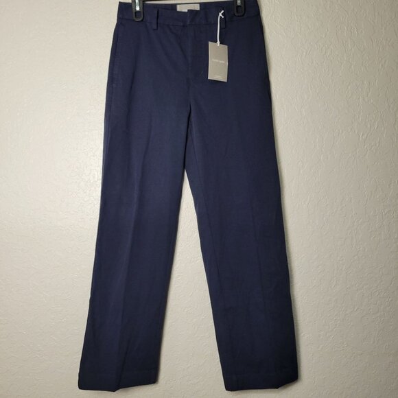 Everlane Men's Navy Blue Performance Sweat Wicking Stretch Flat Front Chino Pant - Picture 3 of 9